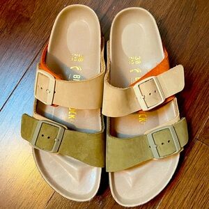 Multicolored Earth Tone Birkenstocks